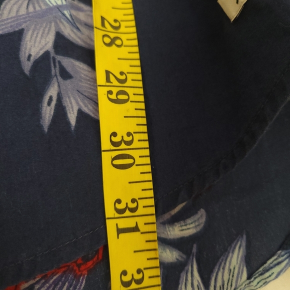 Quiksilver Scorpion Forest Cotton  Short Sleeve Shirt,Red Navy XXL - Picture 11 of 13